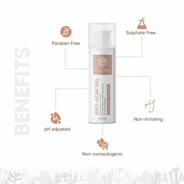 Pura Vida Aha Bha Anti Acne Gel | Reduces Acne Scars With 4% Niacinamide & 1% Salicylic Acid (30 Ml)