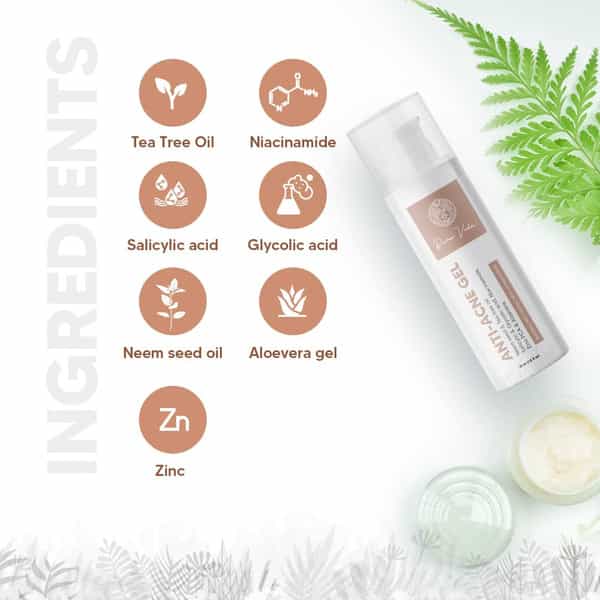 Pura Vida Aha Bha Anti Acne Gel | Reduces Acne Scars With 4% Niacinamide & 1% Salicylic Acid (30 Ml)