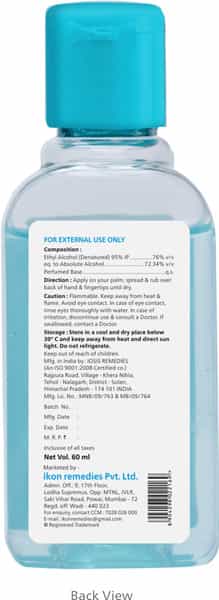 Pearldew Hand Sanitizer (Gel) Sea Breeze 60 Ml - Pack Of 8
