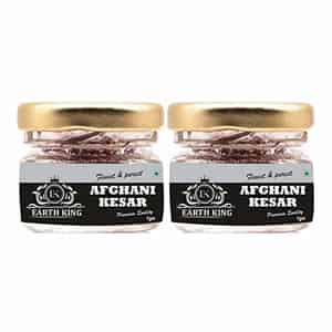 Earth King Natural & Finest A++ Grade Afghani Kesar Thread Saffron - 2gm (combo Pack)