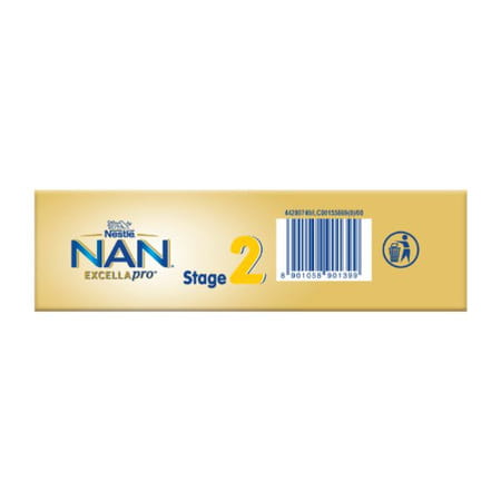 Nestle Nan Excella Pro 2 Follow-Up Formula With Dha & Ara | For 6-12 Months | 400G Pouch In Box