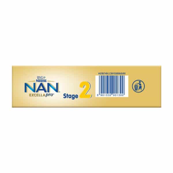 Nestle Nan Excella Pro 2 Follow-Up Formula With Dha & Ara | For 6-12 Months | 400G Pouch In Box