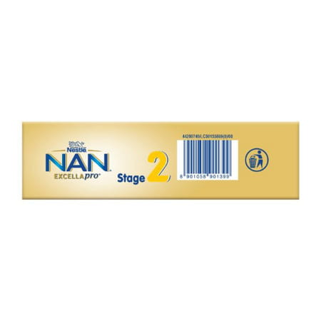 Nestle Nan Excella Pro 2 Follow-Up Formula With Dha & Ara | For 6-12 Months | 400g Pouch In Box