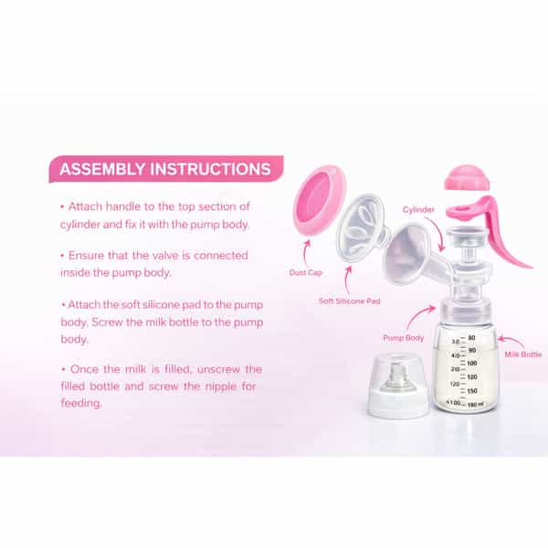 Healthywind Manual Breast Pump For Mothers | 3-Level Suction Control | Bpa Free - Manual (Yellow)