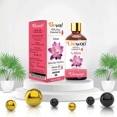 Go Woo 100% Pure Fragrances Undiluted Virgin White Lotus Oil 50 Ml