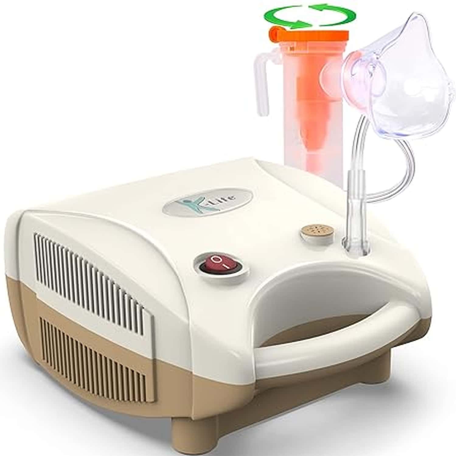 K-life 101 Steam Respiratory Machine Kit | Baby Adults Kids | Asthma Patients Nebulizer (brown)