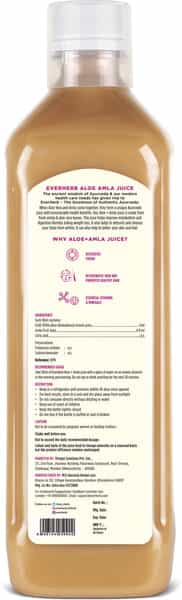Everherb (By Pharmeasy) Aloe Amla Juice - Detoxifies Toxins - Rich In Vitamins & Minerals - 1 Litre