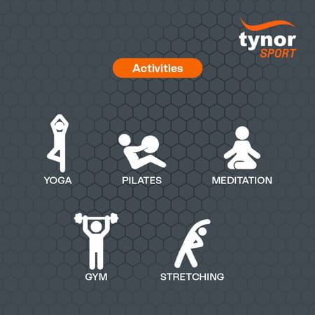 Tynor Yoga Mat Tpe Blue 8Mm 1 Unit