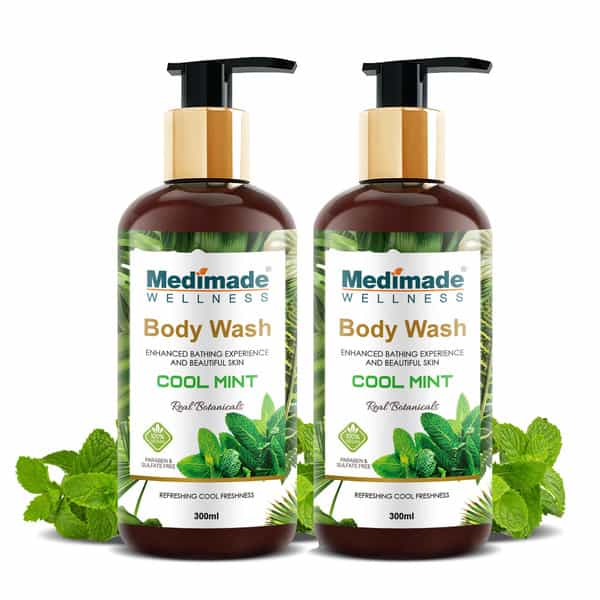 Medimade Cool Mint Body Wash - 300 Ml X 2 ( Pack Of 2 )