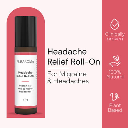 Puraroma Headache Relief Roll On - 8 Ml