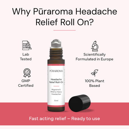Puraroma Headache Relief Roll On - 8 Ml