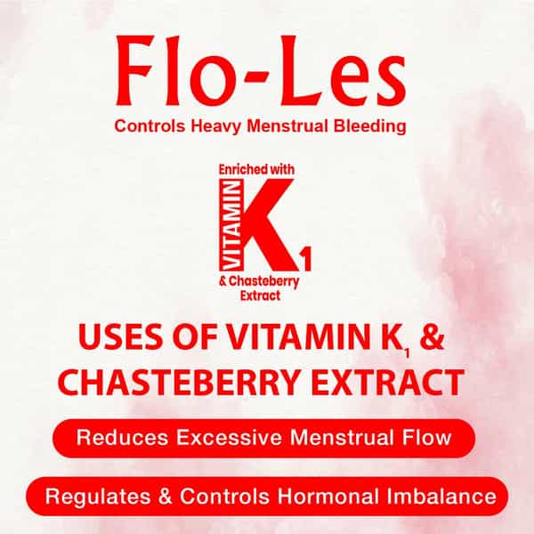 Flo-Less | Controls Heavy Menstrual Bleeding - Strawberry Flavour 200Ml
