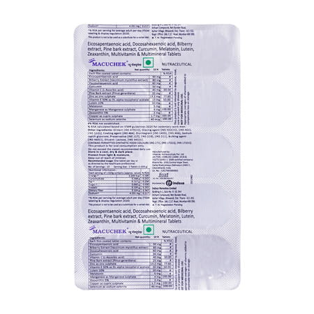 New Macuchek Strip Of 10 Tablets