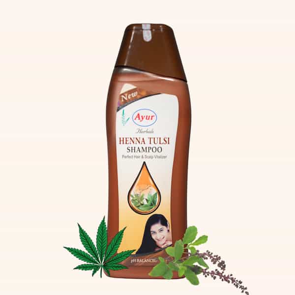 Ayur Herbals Henna Tulsi Shampoo I Hair Treatment & Restore Loss Of Moisture In Hair I 1000Ml