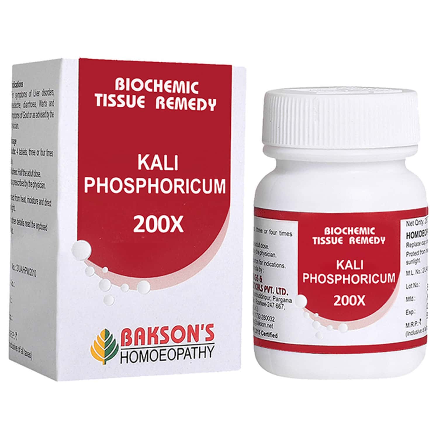 Baksons Homoeopathy Kali Phosphoricum Biochemic Tablet 200x 250 No's