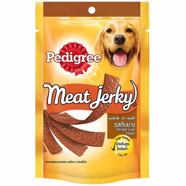 Pedigree Meat Jerky Adult Dog Treat Grilled Liver 80G Pouch