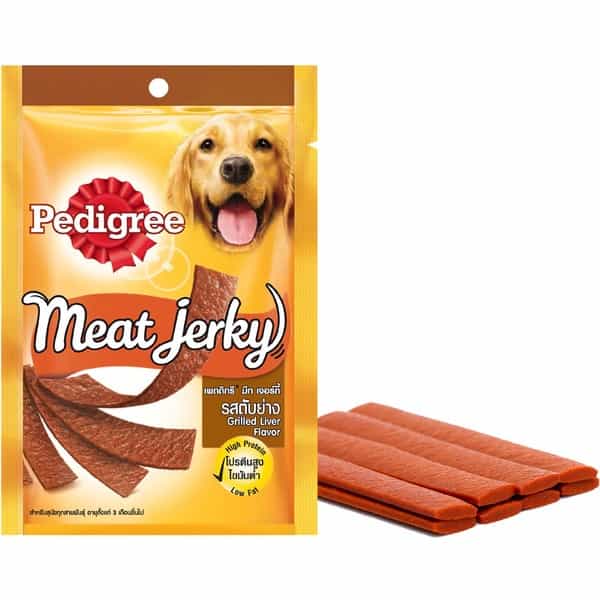 Pedigree Meat Jerky Adult Dog Treat Grilled Liver 80G Pouch