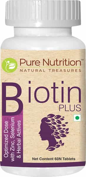 Pure Nutrition Biotin Plus 300 Mg Tablet 60