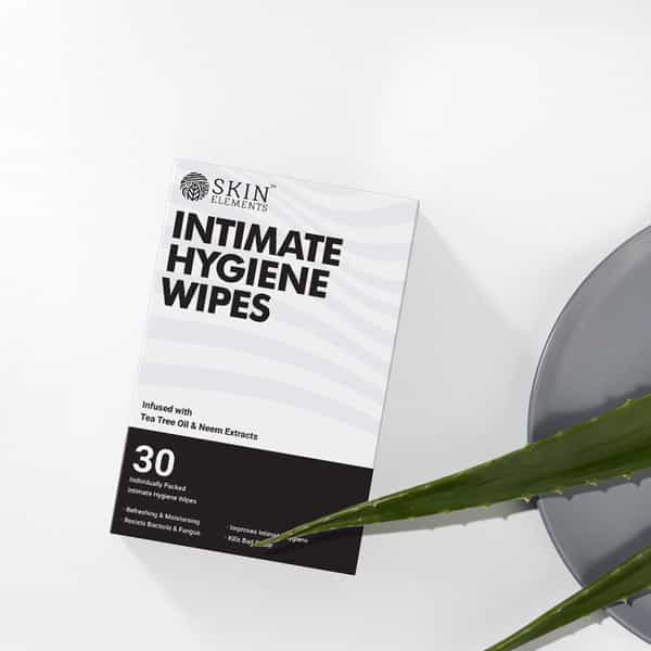 Skin Elements Intimate Hygiene Wipes With Tea Tree Oil & Neem Extracts - Pack Of 30