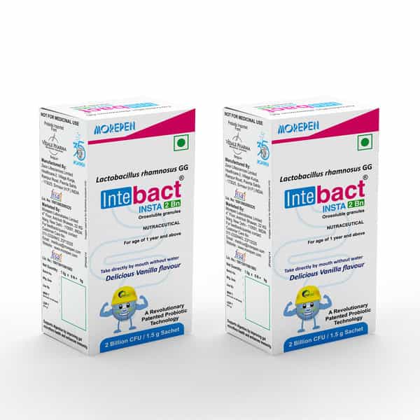 Dr. Morepen Intebact Gyn | Instant-2B | Vanilla | Sachet | 6 No's | Pack Of 2