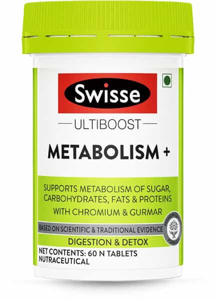 Swisse Ultiboost Metabolism+ For Digestion Detox & Weight Management- 60 N Tablets