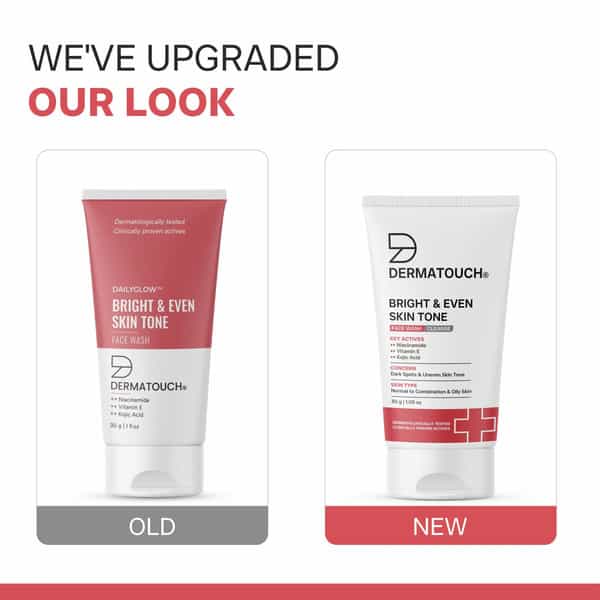 Dermatouch Bright & Even Skin Tone Face Wash - 30G Pack Of 2