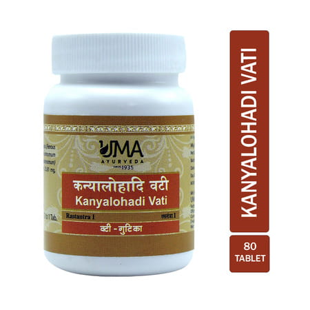 Uma Ayurveda Kanyalohadi Vati Ayurvedic Tablets 80 Tab