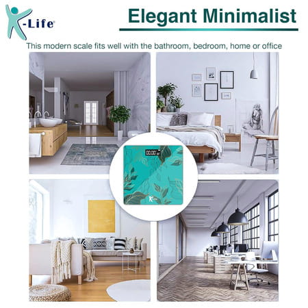 K-Life Ws-107 Digital Body Weight Machine For Home | High Precision Weighing Scale | 180kg Capacity