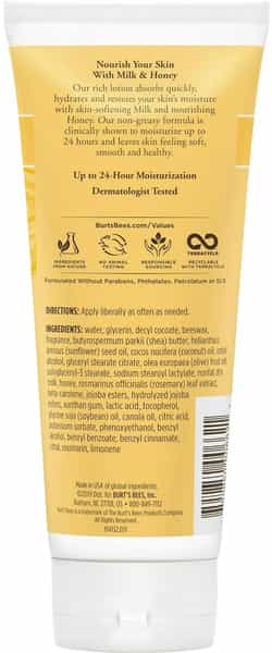 Burt's Bees Body Lotion | Milk & Honey | 340 G | Pack Of 2