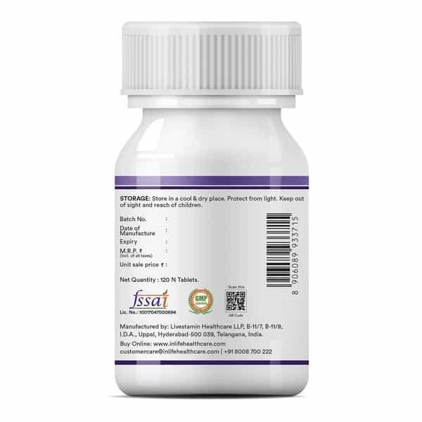 Inlife Melatonin 3Mg Tablets | Promotes Sleep And Relaxation For Men And Women - 120 Tablets