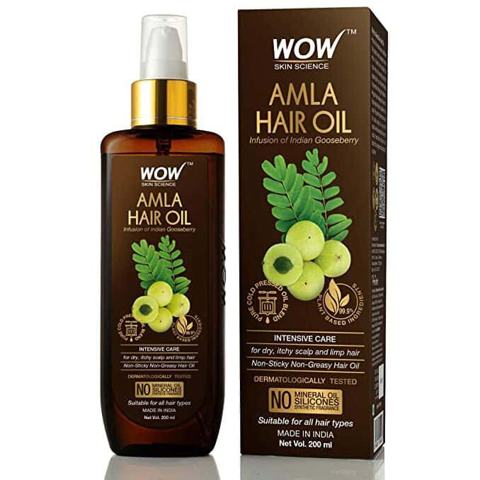 Wow Skin Science Amla Hair Oil - Pure Cold Pressed Indian Gooseberry Oil|Intensive Hair Care - 200ml