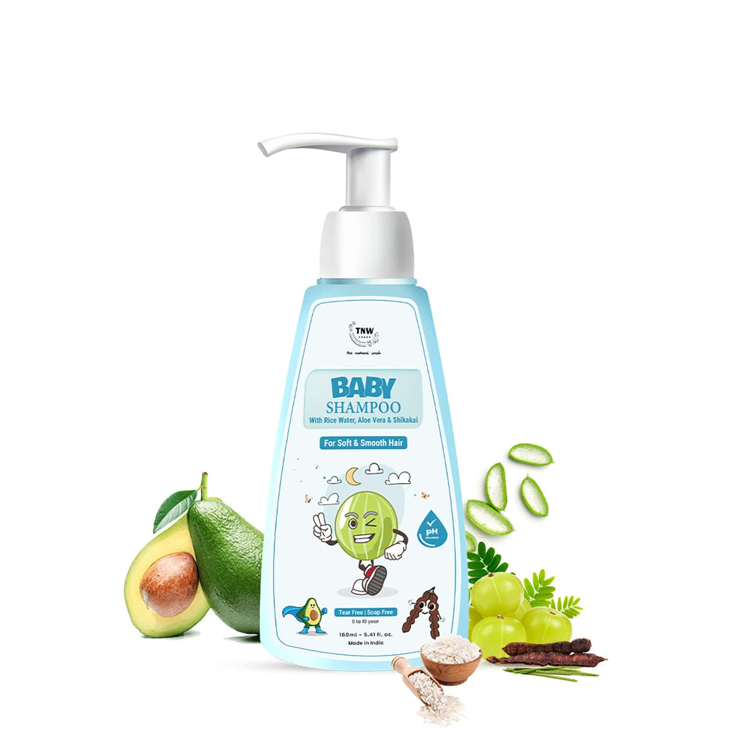 Tnw The Natural Wash Baby Shampoo | No Tear Formula With Natural Ingredients 160 Ml