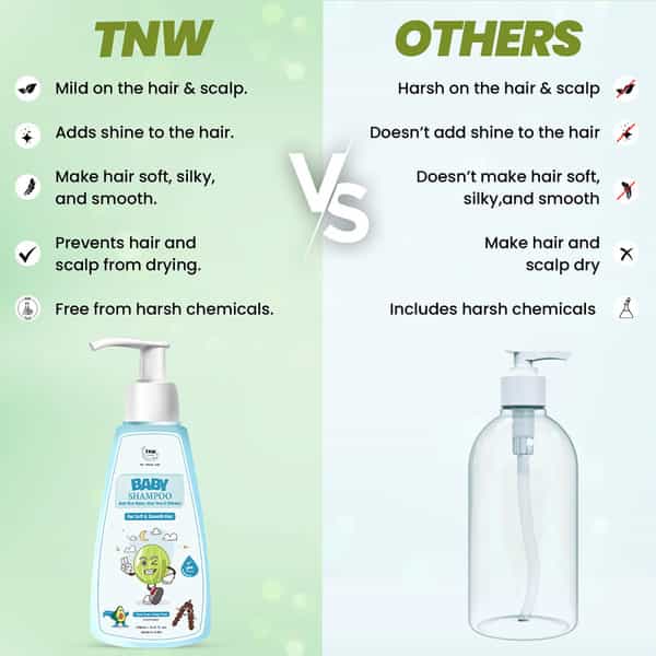 Tnw The Natural Wash Baby Shampoo | No Tear Formula With Natural Ingredients 160 Ml