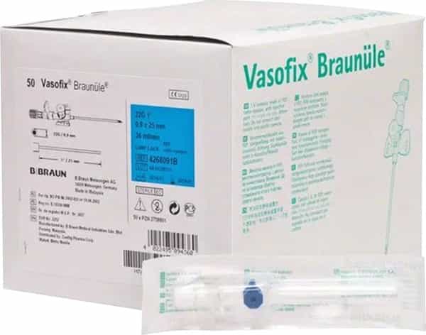 Vasofix Braunule Iv Cannula 22 G 1