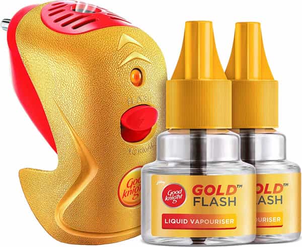 Godrej Good Knight Gold Flash Mosquito Repellent (Machine + 2 Refills) - Combo Pack-1 Unit