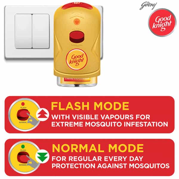 Godrej Good Knight Gold Flash Mosquito Repellent (Machine + 2 Refills) - Combo Pack-1 Unit