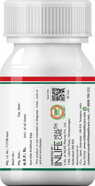 Inlife Heart Care Supplement Arjuna Moringa Ashwagandha Green Tea Curcumin -60 Vegetarian Capsules