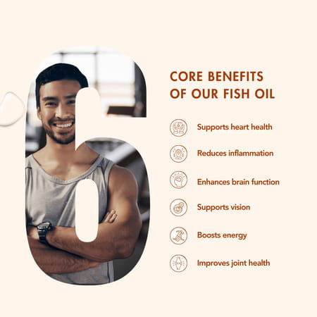 Wishnew Wellness Daily Ritual With Triple Strength Fish Oil&Coq-10 For Heart&Brain Health Pack Of 2