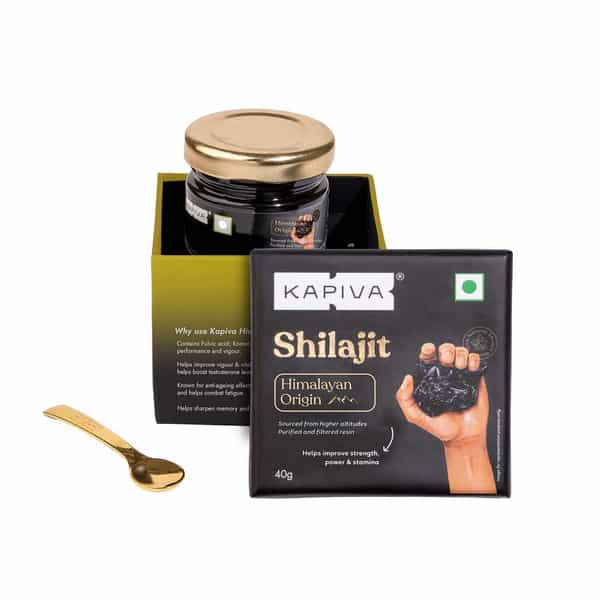Kapiva Himalayan Shilajit/Shilajeet Resin 40G - For Endurance And Stamina