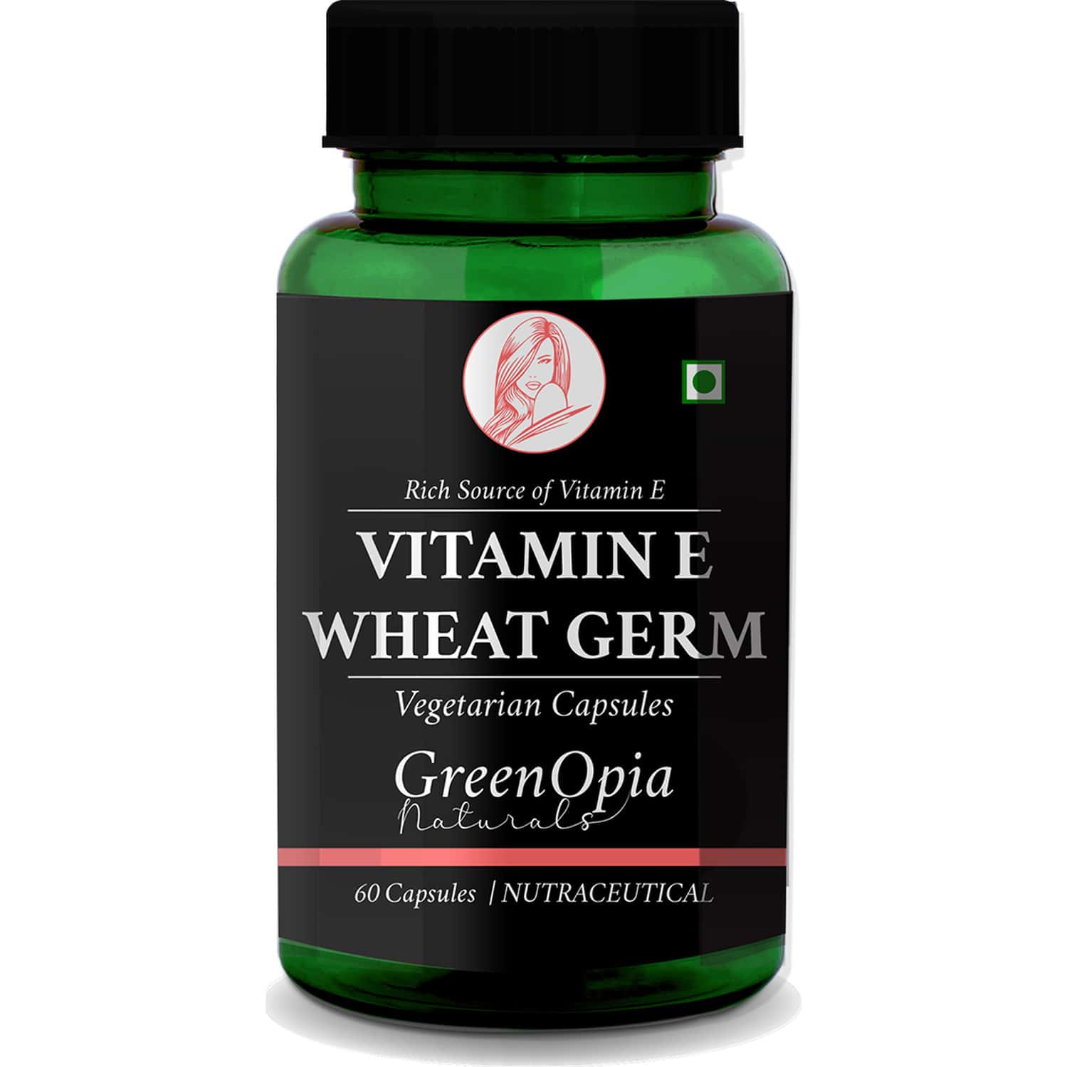 Greenopia Vitamin E Wheat Germ 60 Liquid Filled Vegetarian Capsules