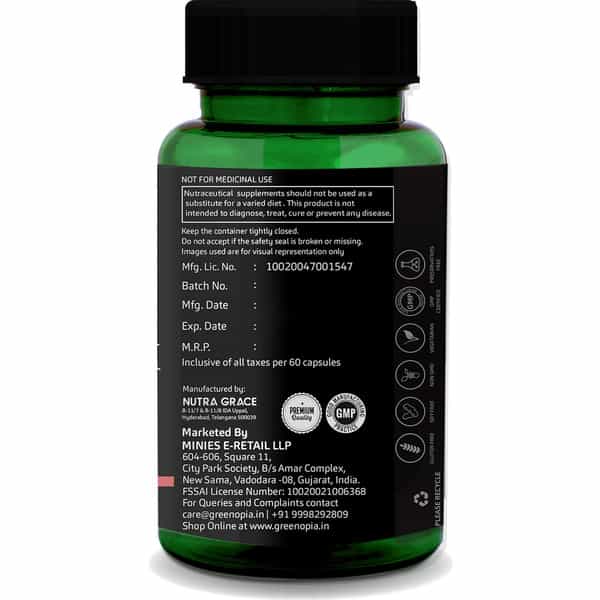 Greenopia Vitamin E Wheat Germ 60 Liquid Filled Vegetarian Capsules