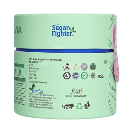 Sugar Fighter Stevia Powder Jar - Zero Calories - Sugar-Free Combo - 100gm Jar (Pack Of 2)