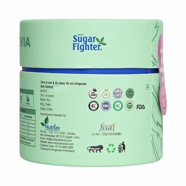 Sugar Fighter Stevia Powder Jar - Zero Calories - Sugar-Free Combo - 100Gm Jar (Pack Of 2)