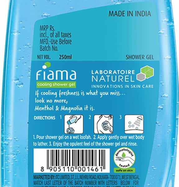 Fiama Cooling Shower Gel Menthol & Magnolia - 250 Ml
