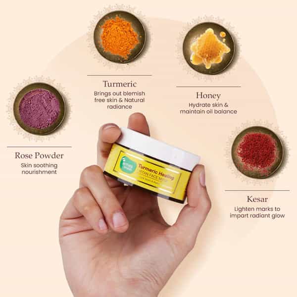 Mother Sparsh Turmeric Healing Ubtan Face Mask For Dark Spots & Radiant Complexion- 50Gms