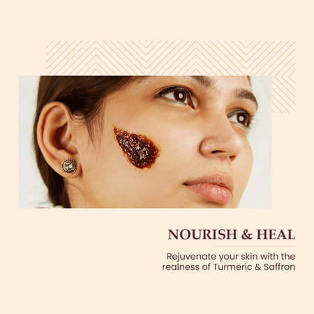 Mother Sparsh Turmeric Healing Ubtan Face Mask For Dark Spots & Radiant Complexion- 50gms