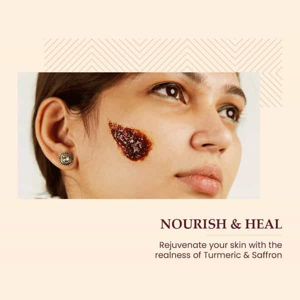 Mother Sparsh Turmeric Healing Ubtan Face Mask For Dark Spots & Radiant Complexion- 50Gms