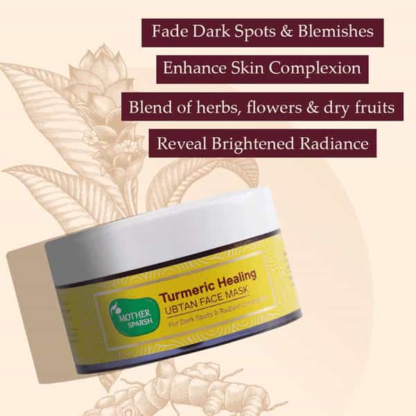 Mother Sparsh Turmeric Healing Ubtan Face Mask For Dark Spots & Radiant Complexion- 50Gms