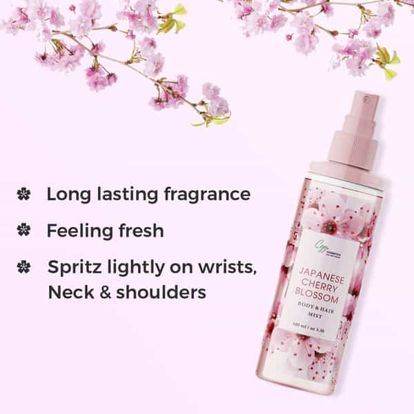 Cgg Cosmetics Japanese Cherry Blossom Body Mist Body Mist | Unisex - 100 Ml(Pack 0F 2 )