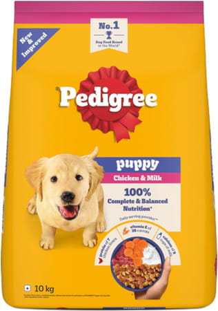 Pedigree Dog Food Puppy Chicken & Milk 10 Kg